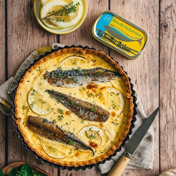 Quiche z makrelą