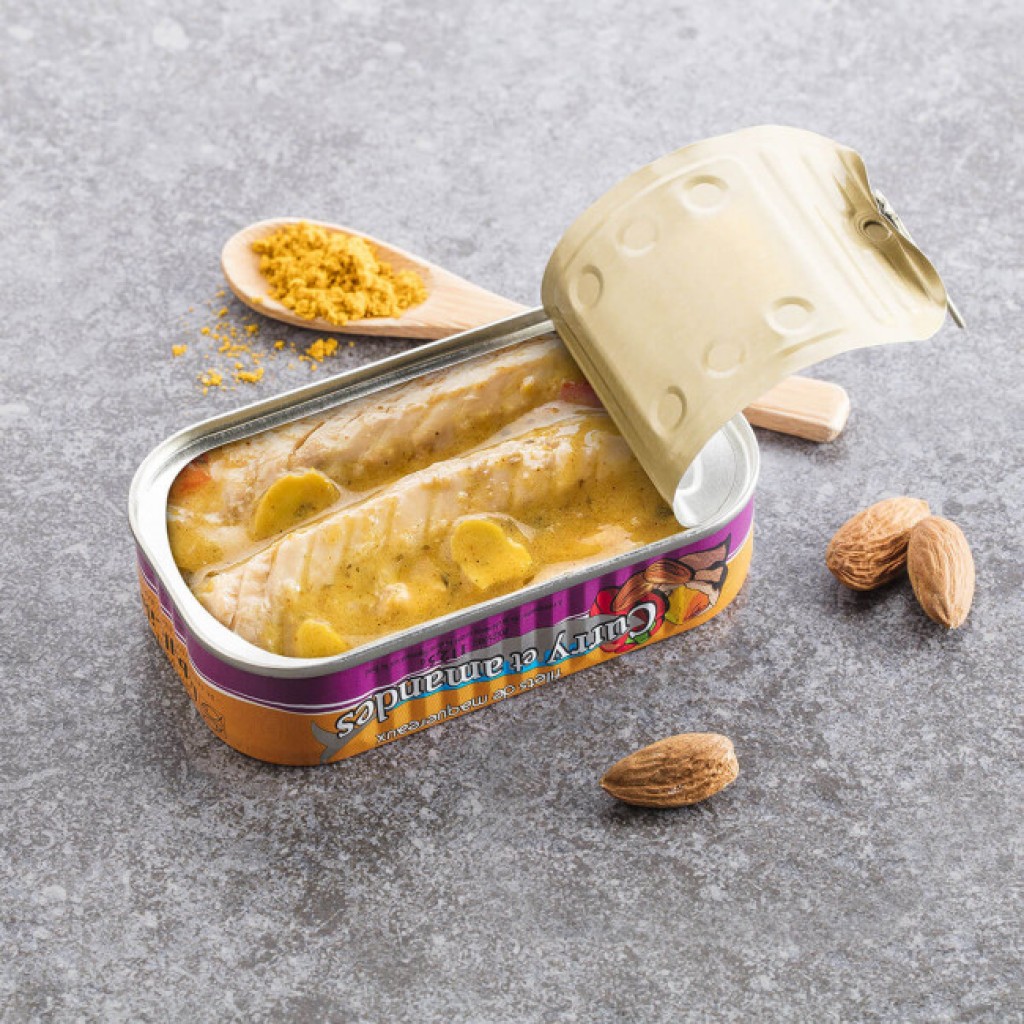 Filety z makreli w curry z migdałami