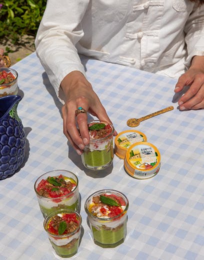 Guacamole z cukinii z rozdrobnioną sardynką Douceur des Bastides