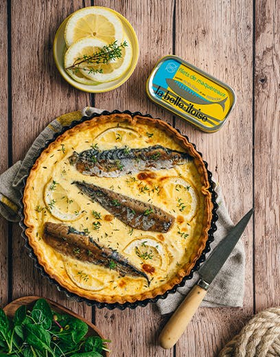 Quiche z makrelą