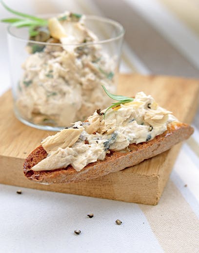 Rillettes z makreli w białym winie