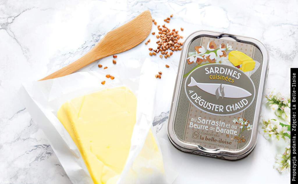 Sardynki z kaszą gryczaną na ciepło