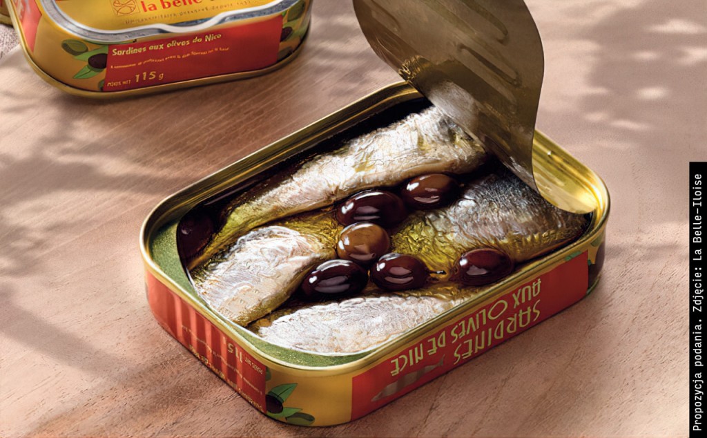 Sardynki z oliwkami nicejskimi w oliwie ekstra z pierwszego tłoczenia