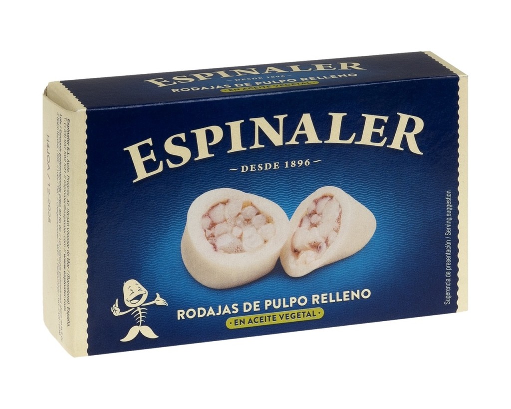 Faszerowane plastry ośmiornicy