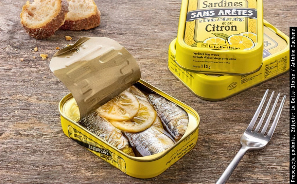 Sardynki bez ości z cytryną w oliwie ekstra z pierwszego tłoczenia