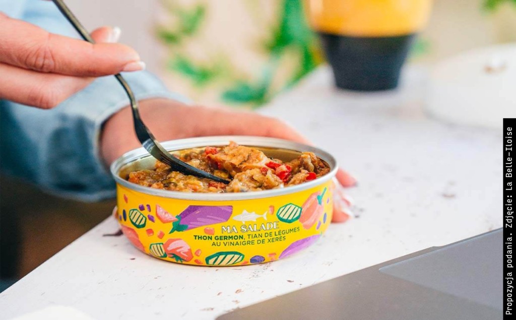 Sałatka z tuńczykiem i tianem warzywnym