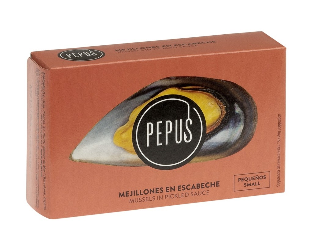 Omułki śródziemnomorskie małe w marynacie escabeche