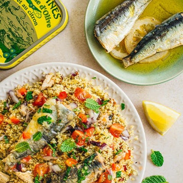 Tabbouleh z sardynkami