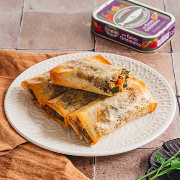 Orientalne pierożki z sardynkami