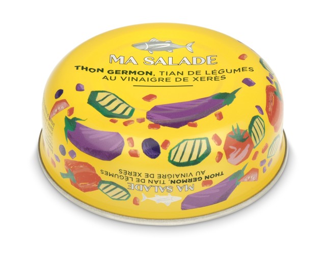 Sałatka z tuńczykiem i tianem warzywnym