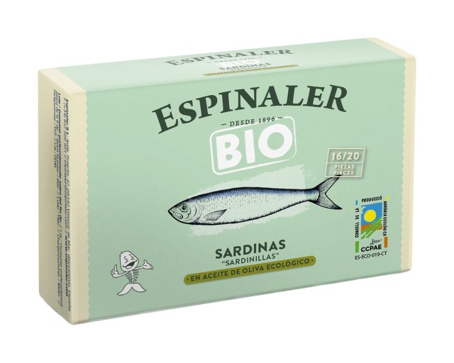 Sardynki małe w oliwie bio