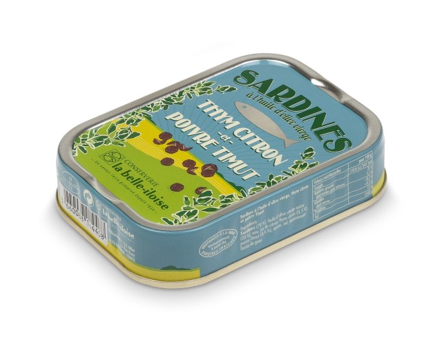 Sardynki z tymiankiem cytrynowym w oliwie ekstra z pierwszego tłoczenia