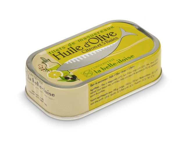 Filety z makreli z 5 pieprzami i cytryną w oliwie ekstra z pierwszego tłoczenia