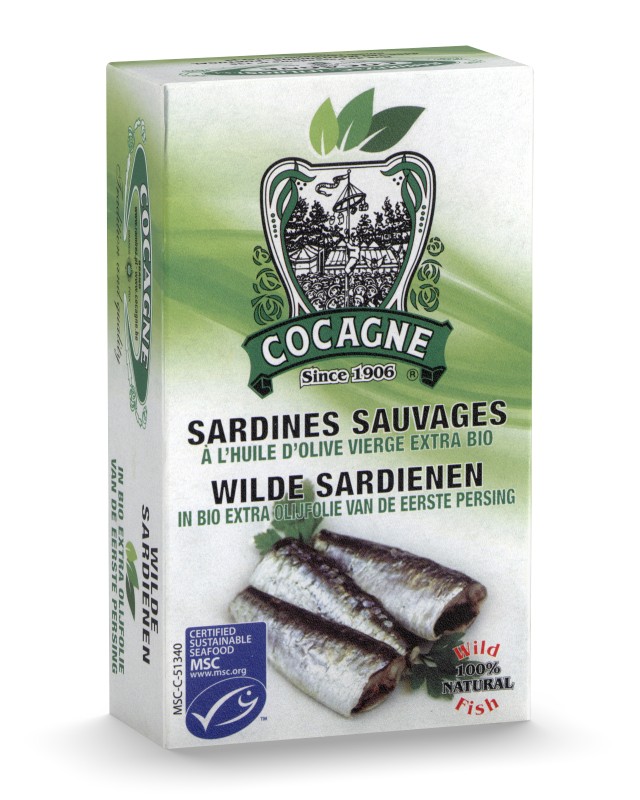 Sardynki MSC w oliwie ekstra z pierwszego tłoczenia bio